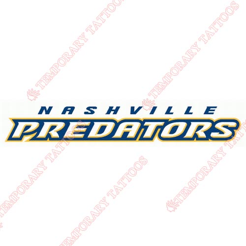 Nashville Predators Customize Temporary Tattoos Stickers NO.216